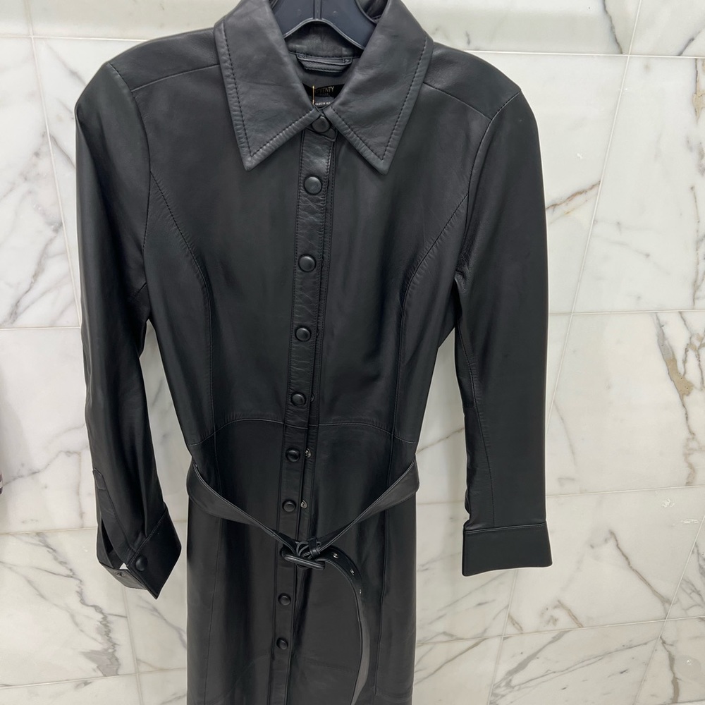 Seventy Venezia Leather Midi Dress